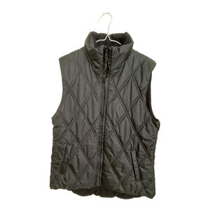Fairweather Black Quilted Vest Size Large